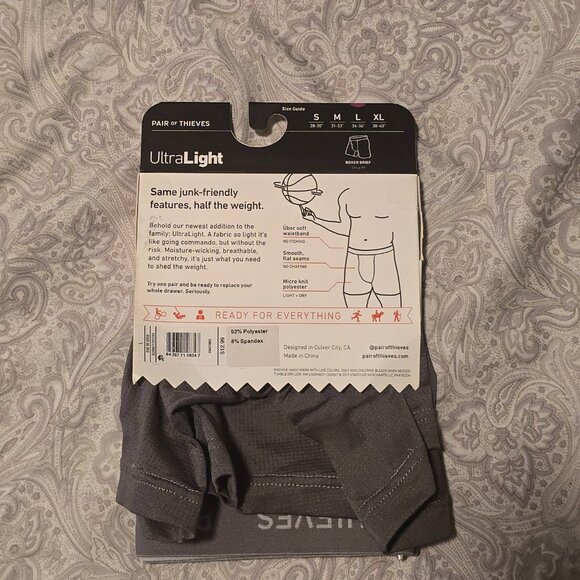 (4) Single Packs of Men's PAIR of THIEVES Boxer Briefs - Large - 34-36 - Picture 6 of 6